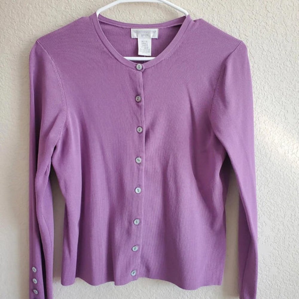 Vintage Worthington lilac cardigan